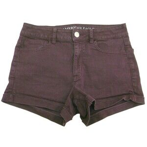 American Eagle Outfitters Shorts Womens Size 8 Purple Denim Jeans 5 Pockets